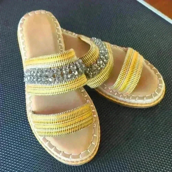 Crown Vintage Women's Slide Sandals Size 8 - Picture 1 of 10